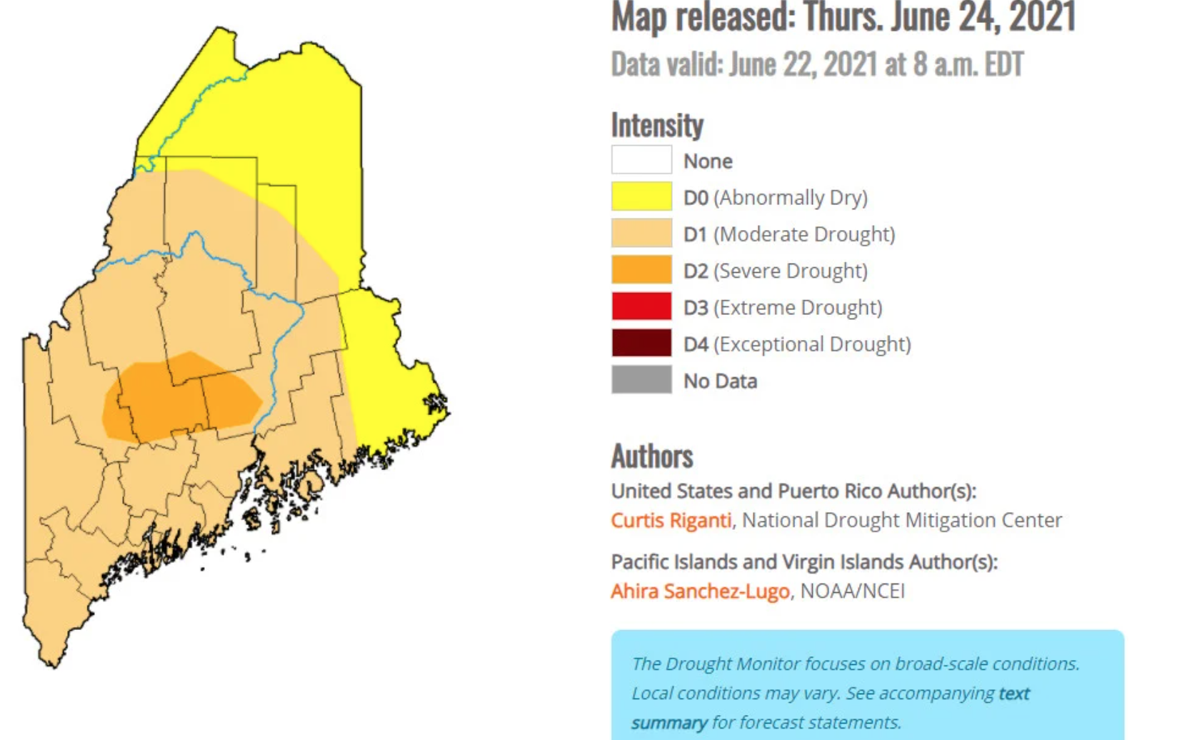Severe drought in central Maine as dry conditions get worse – Maine ...